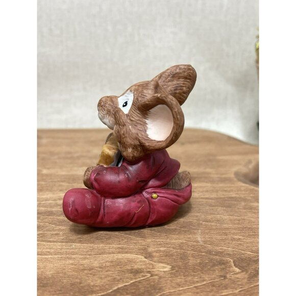 Vtg 1990 Enesco AMY WULFING Adorable Mouse Holding STAR COOKIE Sprinkle Figure - Picture 6 of 7